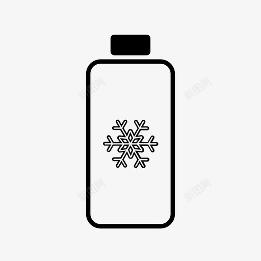 水瓶冷水塑料瓶图标svg_新图网 https://ixintu.com 冷水 塑料瓶 水瓶 雪