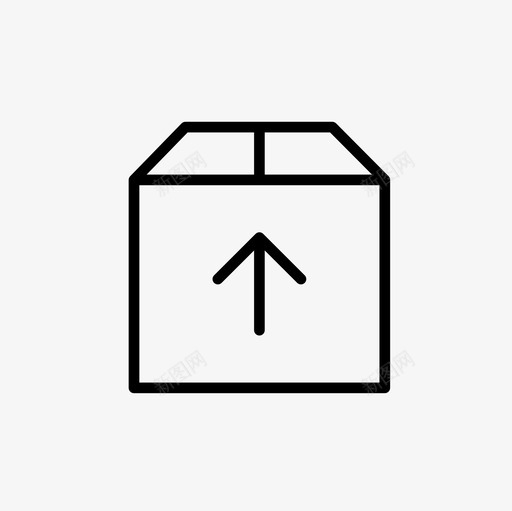 发货装箱提货图标svg_新图网 https://ixintu.com 发货 提货 电子商务细线套装 装箱