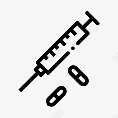 药物激素注射剂图标图标