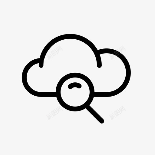 搜索云数据库图标svg_新图网 https://ixintu.com 云 存储 搜索 数据库 新的各种图标 服务器