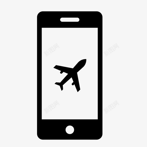 电话机场飞机应用程序图标svg_新图网 https://ixintu.com 出发 应用程序 机票 电话机场 电话飞机 起飞 飞机