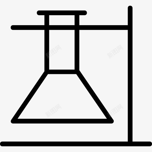 实验室实验锥形瓶烧瓶架图标svg_新图网 https://ixintu.com 实验室实验 教育线图标 烧瓶架 研究 锥形瓶