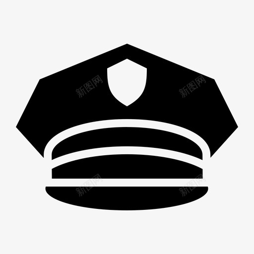 帽子警察犯罪图标svg_新图网 https://ixintu.com 帽子 法律 法律和正义雕文 犯罪 警察