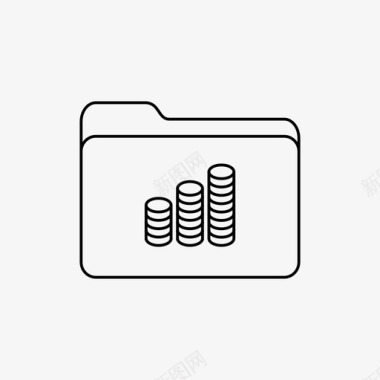 钱文件夹财务图标图标