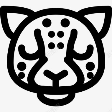 美洲豹动物哥伦比亚图标图标