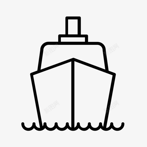 邮轮游轮船图标svg_新图网 https://ixintu.com 海运 游轮 船 邮轮