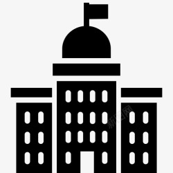 法院大楼矢量法院大楼政府办公室图标高清图片