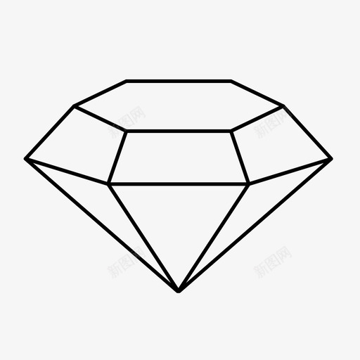 钻石水晶奢华图标svg_新图网 https://ixintu.com 奢华 水晶 钻石 闪耀