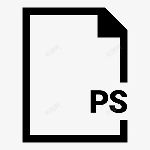 psdocumentextension图标svg_新图网 https://ixintu.com document extension file postscript ps 最流行的文件扩展名行