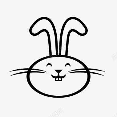 兔子可爱快乐图标图标