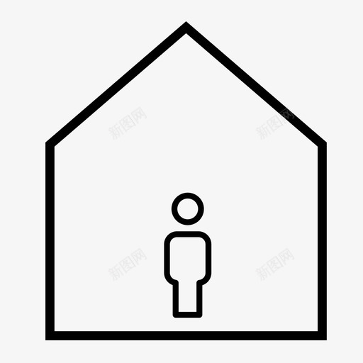 一栋房子建筑家图标svg_新图网 https://ixintu.com 一栋房子 伙计 家 建筑