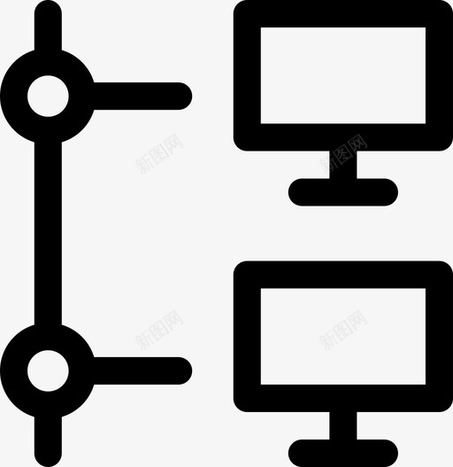 联机计算机设备internet图标svg_新图网 https://ixintu.com internet 传输 屏幕 网络 联机数据 联机计算机 设备