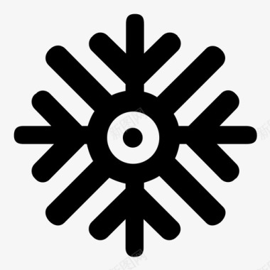 雪花霜冻冬天图标图标