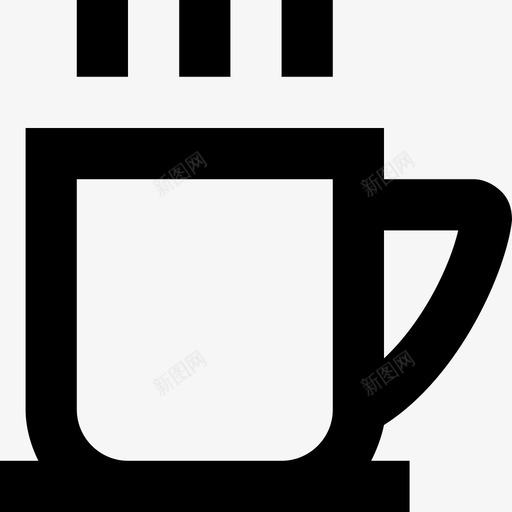 热茶咖啡杯热饮图标svg_新图网 https://ixintu.com 咖啡杯 热茶 热饮 系列必备图标1 茶杯