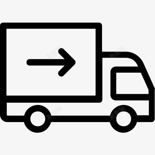 送货车货物商用车图标svg_新图网 https://ixintu.com 商用车 货物 运输 运输线路图标 送货卡车 送货车
