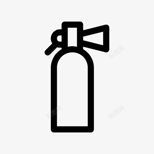 灭火器钢瓶火焰图标svg_新图网 https://ixintu.com 气体 火焰 灭火器 钢瓶