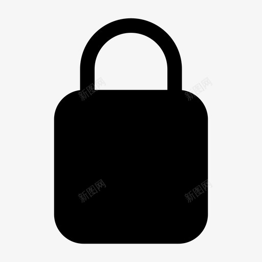 锁门锁挂锁图标svg_新图网 https://ixintu.com 挂锁 标牌 锁 门锁