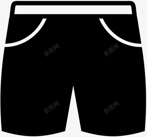 短裤衣服暖气图标svg_新图网 https://ixintu.com 口袋 暖气 短裤 衣服