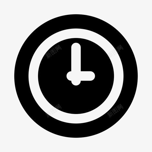 钟表消费电子产品设备图标svg_新图网 https://ixintu.com 消费电子产品 电子设备 硬件 设备 钟表