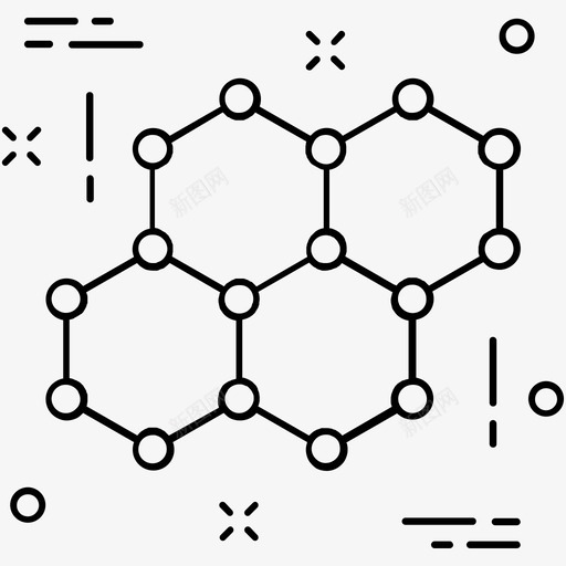 立方体形状六边形科学图标svg_新图网 https://ixintu.com 六边形 杂项图标1 科学 立方体形状