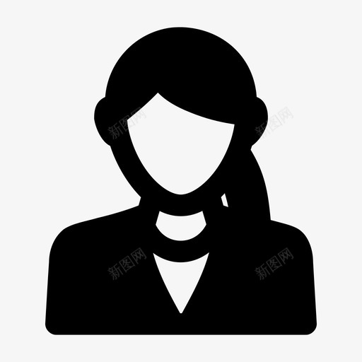 女女商人联系人图标svg_新图网 https://ixintu.com 人员 女 女商人 用户档案 经理 联系人