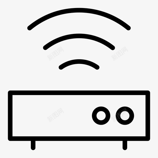 wifi路由器互联网信号图标svg_新图网 https://ixintu.com wifi路由器 互联网 信号 无线 网络服务器概述