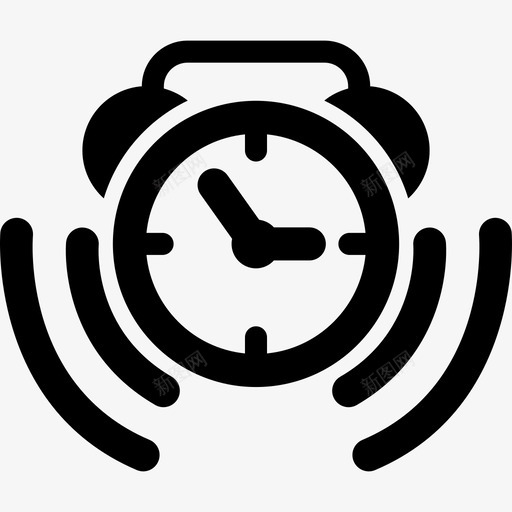 闹钟铃声符号工具和用具手表图标svg_新图网 https://ixintu.com 工具和用具 手表 闹钟铃声符号