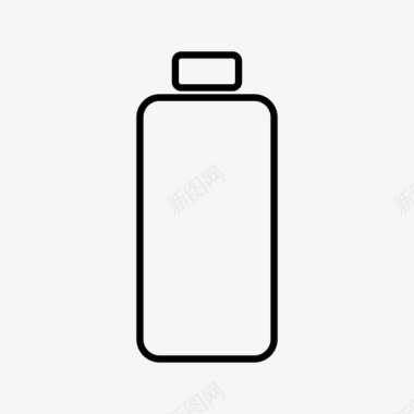 水瓶瓶装水玻璃瓶图标图标