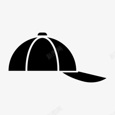 棒球帽男孩帽子图标图标