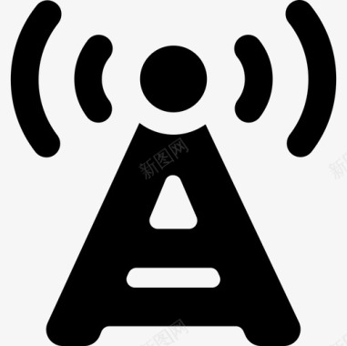 信号发射塔接口接口和网络图标图标