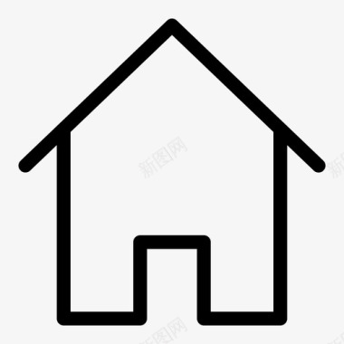 家房子线图标细图标