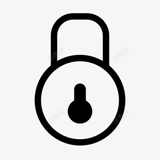 挂锁圆锁安全图标svg_新图网 https://ixintu.com 圆锁 安保 安全 挂锁 桨锁 管理面板