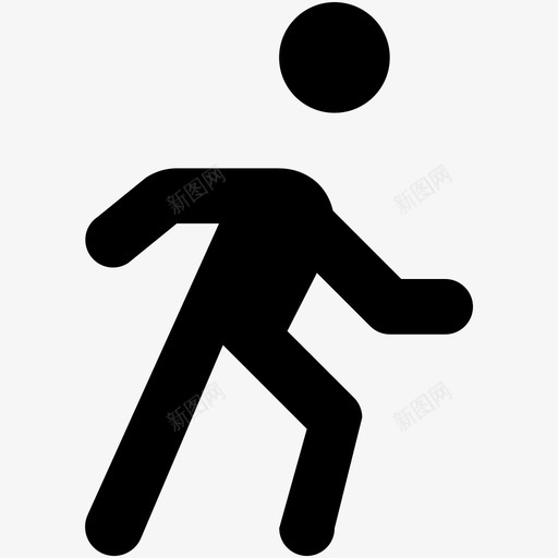 行人慢跑人图标svg_新图网 https://ixintu.com 人 慢跑 步行 网络和用户界面字体图标 行人 跑步