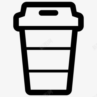 杯子咖啡浓缩咖啡图标图标