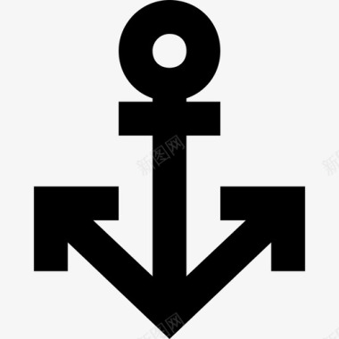锚船锚航海图标图标