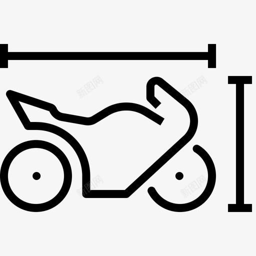 摩托车尺寸高度长度图标svg_新图网 https://ixintu.com 摩托车尺寸 规格 长度 高度