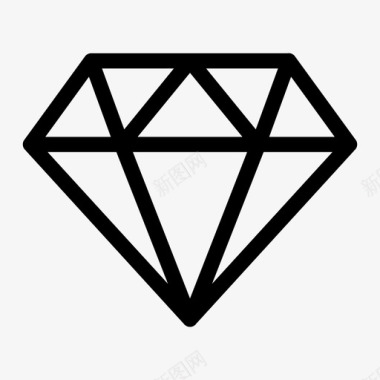 钻石钻石宝石高级图标图标