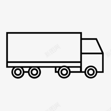 半挂车卡车卡车铰接式卡车图标图标