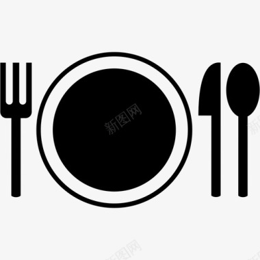 餐具进餐吃饭图标图标