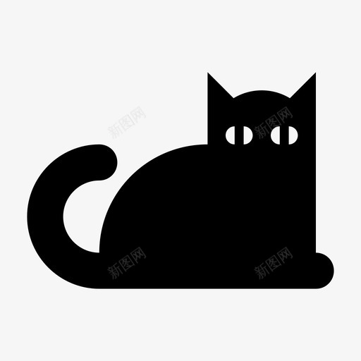 猫动物家猫图标svg_新图网 https://ixintu.com 动物 宠物 家猫 猫
