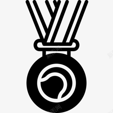 网球奖章运动胜利图标图标