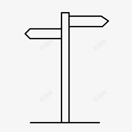 路标箭头选择图标svg_新图网 https://ixintu.com 点 箭头 路 路径 路标 选择