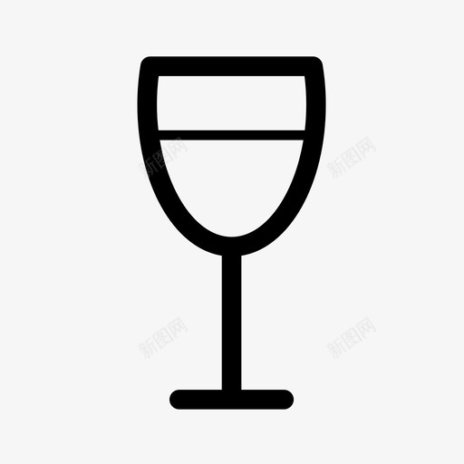 酒饮料玻璃杯图标svg_新图网 https://ixintu.com 派对 浓淡 玻璃杯 酒 饮料