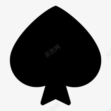 黑桃王牌扑克牌图标图标