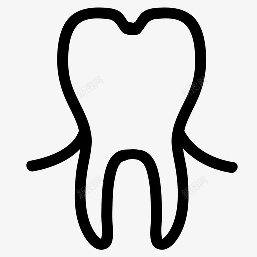 磨牙解剖学身体图标svg_新图网 https://ixintu.com 口腔 牙齿 磨牙 解剖学 身体 部分
