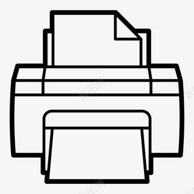 打印机激光打印机纸张打印机图标图标