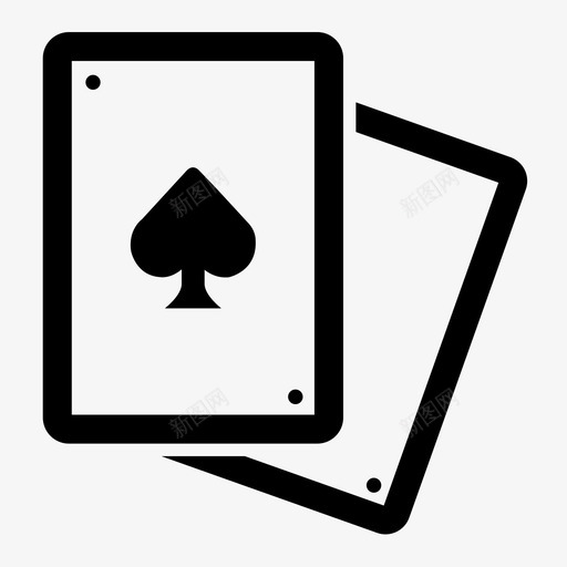扑克牌赌场扑克图标svg_新图网 https://ixintu.com 扑克 扑克游戏 扑克牌 赌场 黑桃