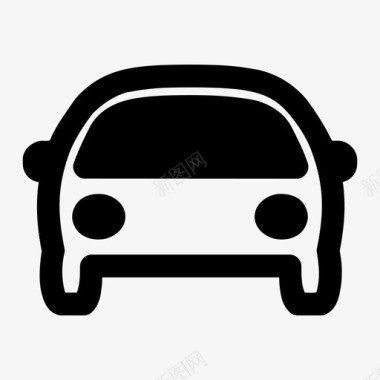 轿车汽车精品车图标图标