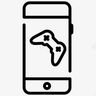 移动游戏应用智能手机图标图标