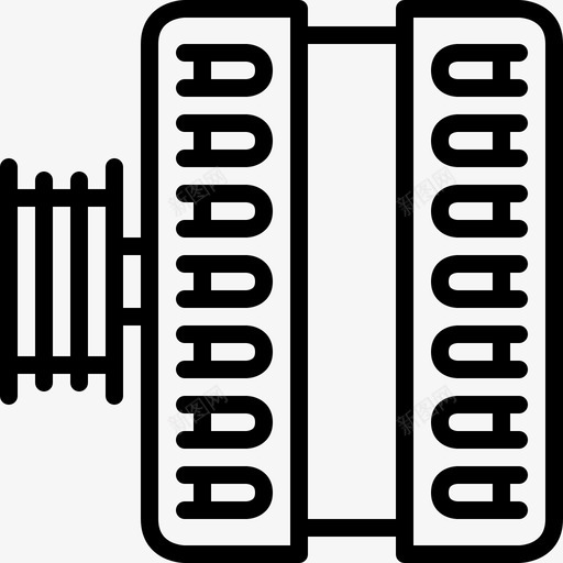 交流发电机汽车电力图标svg_新图网 https://ixintu.com 交流发电机 劣质汽车零件 发动机 汽车 电力 零件
